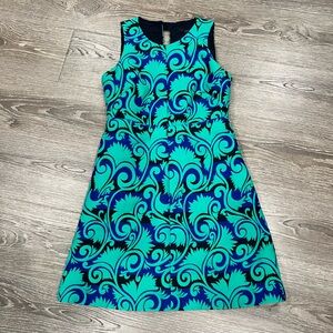 J. Crew Jacquard Print Structured A-Line Dress size 4